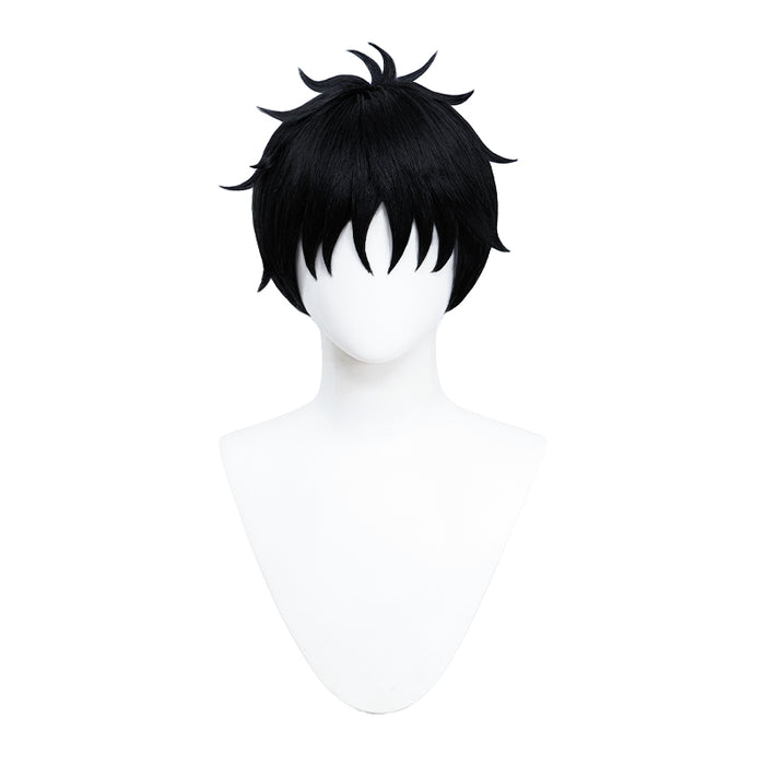 DokiDoki Anime Zom 100: Bucket List of the Dead Cosplay Akira Tendo Wig Short Black Hair