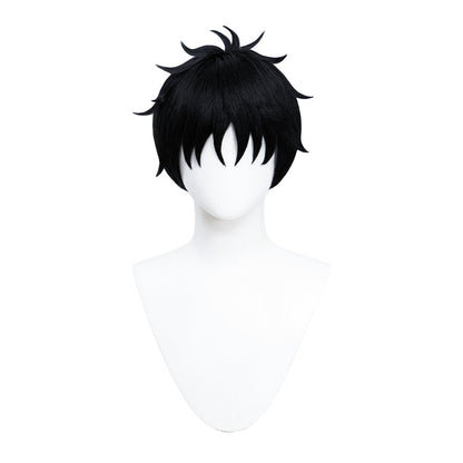 DokiDoki Anime Zom 100: Bucket List of the Dead Cosplay Akira Tendo Wig Short Black Hair