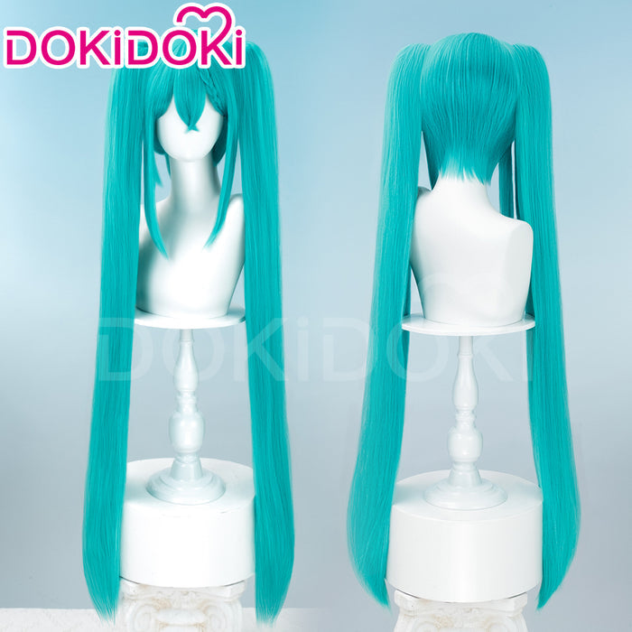 DokiDoki Cosplay Wig 2023 Racing Suits Style Long Straight Blue Hair