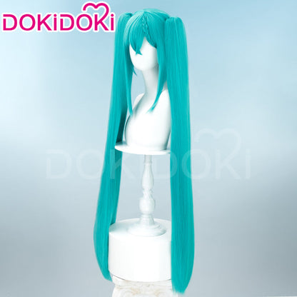 DokiDoki Cosplay Wig 2023 Racing Suits Style Long Straight Blue Hair