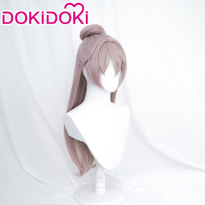 DokiDoki Game Ashes of the kingdom Cosplay Yuanji Cosplay Wig Long Straight Grey Yuan Ji