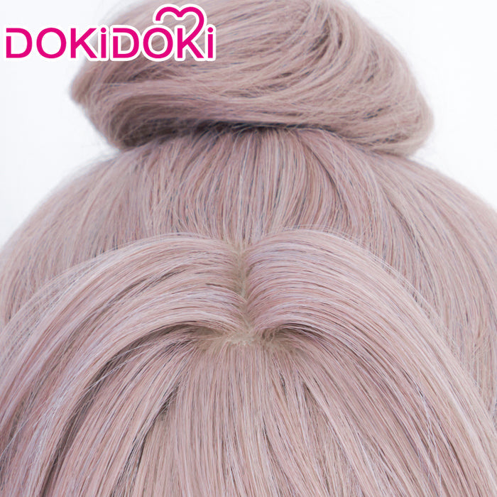 DokiDoki Game Ashes of the kingdom Cosplay Yuanji Cosplay Wig Long Straight Grey Yuan Ji