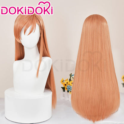 DokiDoki Game Cosplay Ryyne Waaters Wig Long Straight Orange Hair