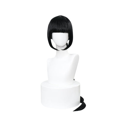 DokiDoki Game Cosplay  Wig Long Straight Black Wig