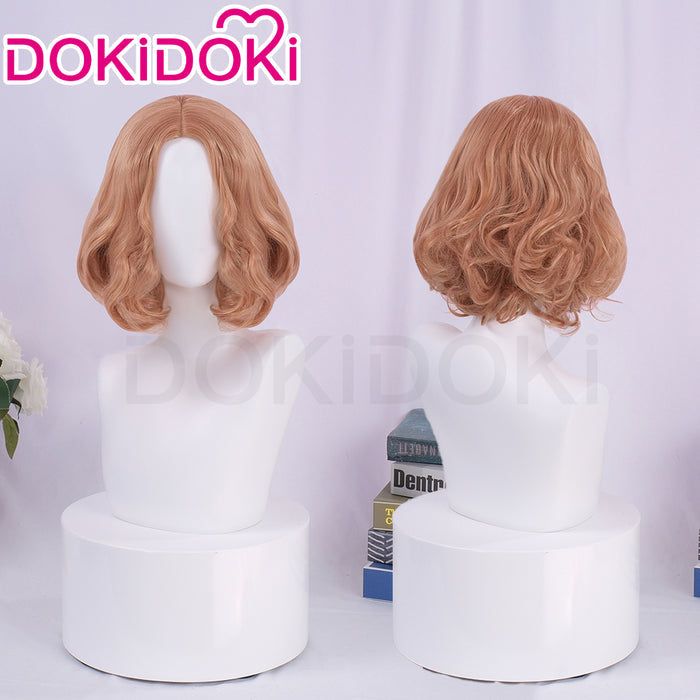 DokiDoki Game Cosplay Wig Short Brown Hair