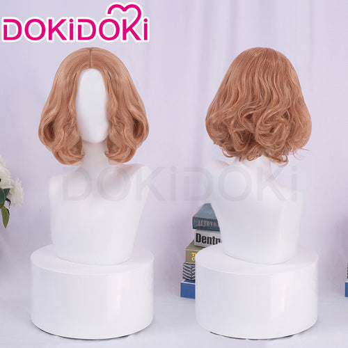 DokiDoki Game Cosplay Wig Short Brown Hair