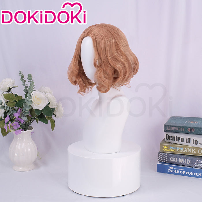 DokiDoki Game Cosplay Wig Short Brown Hair