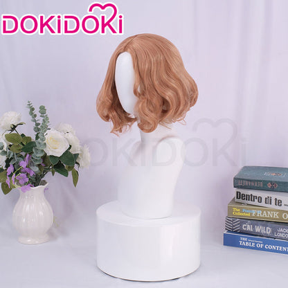 DokiDoki Game Cosplay Wig Short Brown Hair