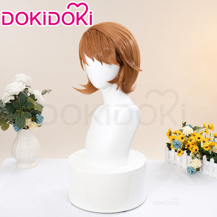 DokiDoki Game Cosplay Wig Short Straight Brown Hair
