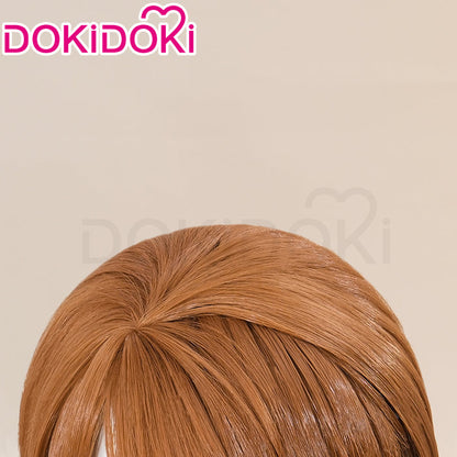 DokiDoki Game Cosplay Wig Short Straight Brown Hair