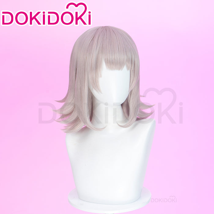 DokiDoki Game Cosplay Wig Short Straight Pink Hair
