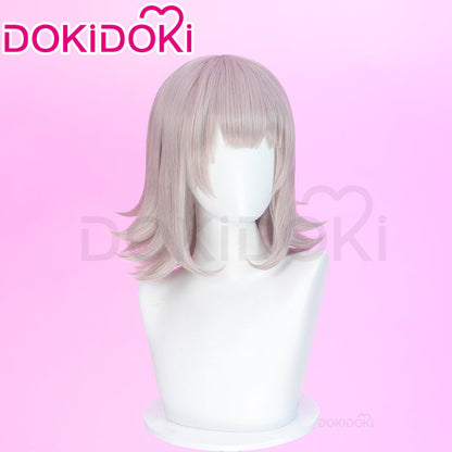 DokiDoki Game Cosplay Wig Short Straight Pink Hair