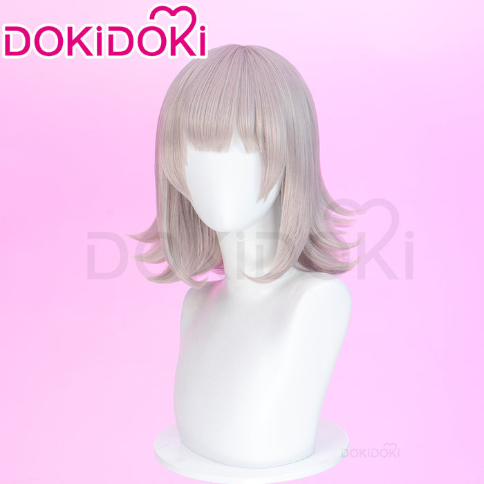 DokiDoki Game Cosplay Wig Short Straight Pink Hair