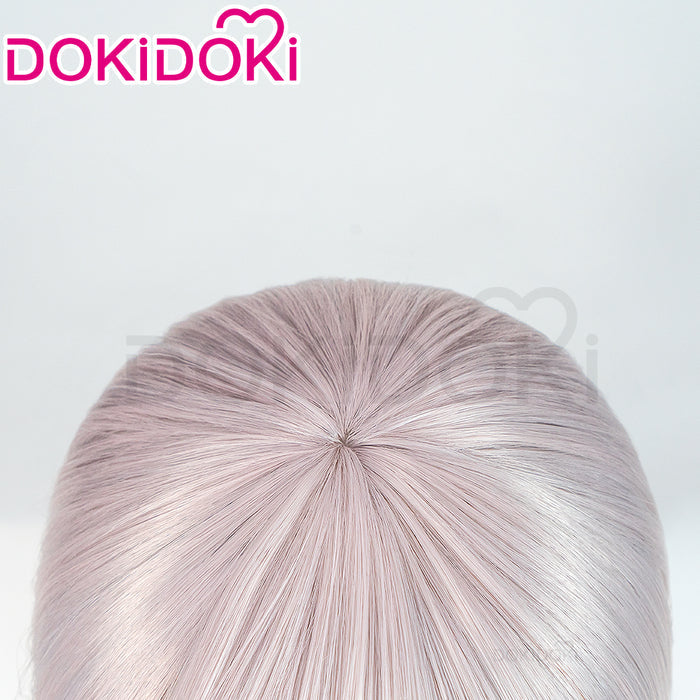 DokiDoki Game Cosplay Wig Short Straight Pink Hair