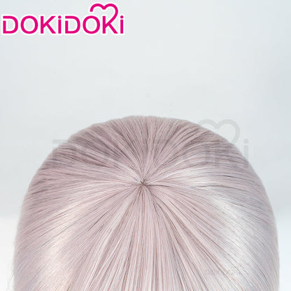 DokiDoki Game Cosplay Wig Short Straight Pink Hair