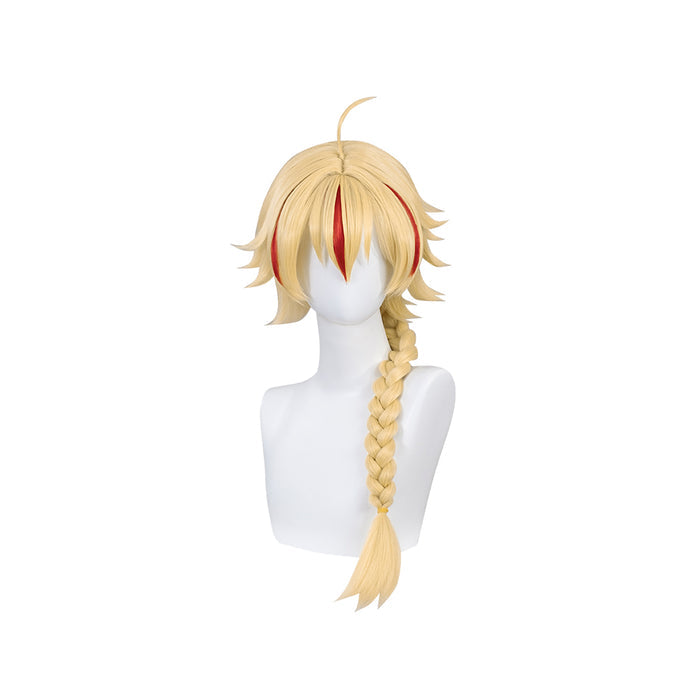 DokiDoki Game Fate / Grand Order Cosplay Richard I the Lionheart Wig Long Straight Yellow Hair FGO