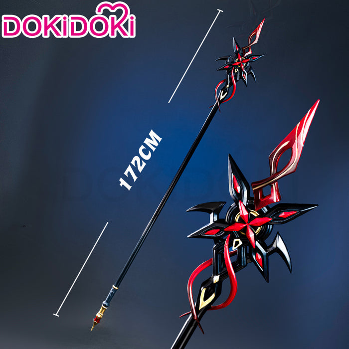 DokiDoki Game Genshin Impact Fontaine Fatui Harbinger Cosplay The Knave Arlecchino Prop Weapon