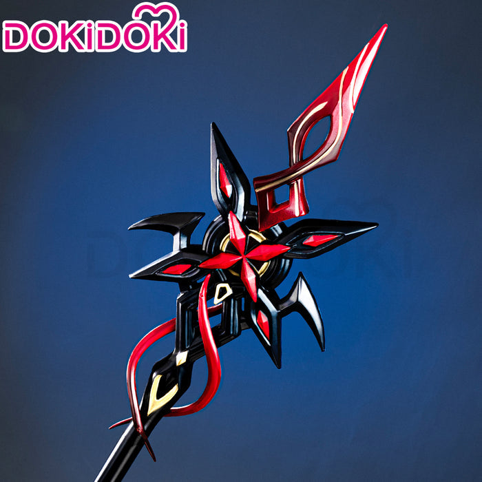 DokiDoki Game Genshin Impact Fontaine Fatui Harbinger Cosplay The Knave Arlecchino Prop Weapon