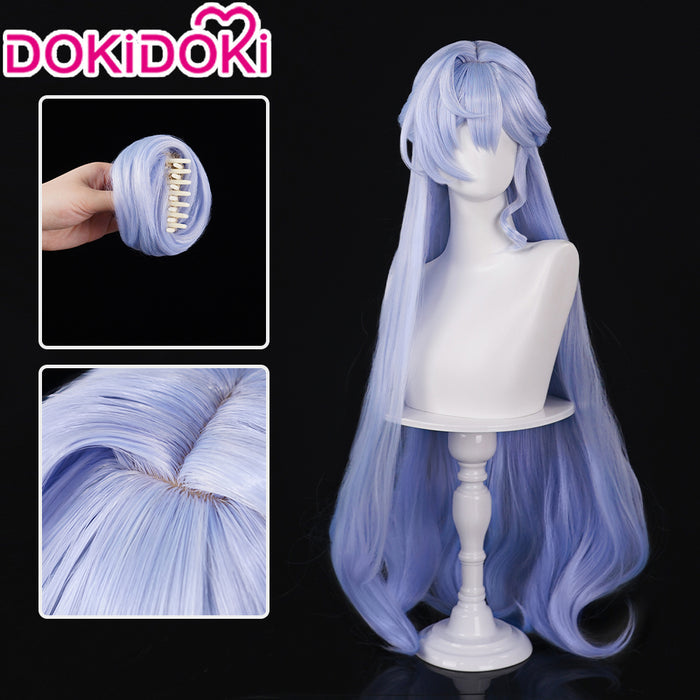 DokiDoki Game Honkai: Star Rail Cosplay Robin Wig Long Curly Purple Hair