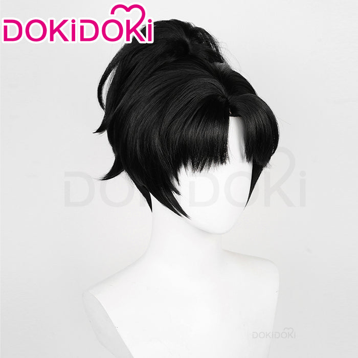 DokiDoki Game Reverse:1999 Cosplay Nai Maang Dik Si An-an Lee Wig Straight Black Ponytail Hair An'an
