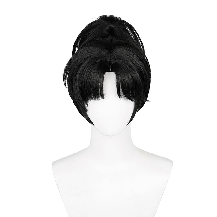 DokiDoki Game Reverse:1999 Cosplay Nai Maang Dik Si An-an Lee Wig Straight Black Ponytail Hair An'an
