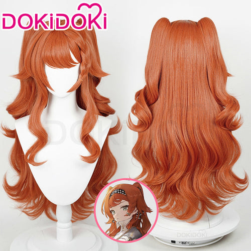 DokiDoki Game Reverse:1999 Cosplay Sonetto Wig Long Curly Orange Hair