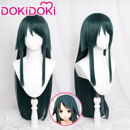 DokiDoki Game The Song of Saya Cosplay Saya Wig Long Green