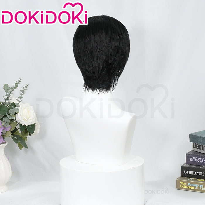 DokiDoki Game Valorant Cosplay Iso Wig Short Straight Black Hair