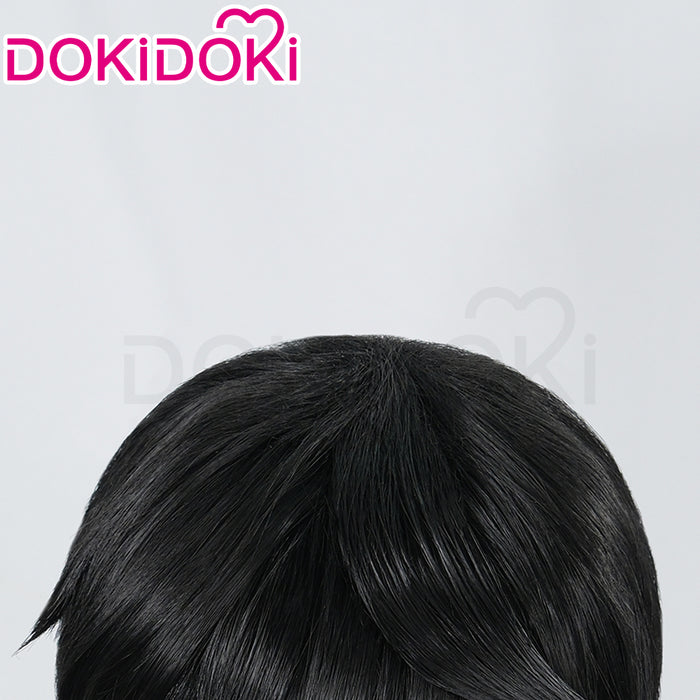 DokiDoki Game Valorant Cosplay Iso Wig Short Straight Black Hair