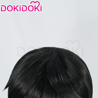 DokiDoki Game Valorant Cosplay Iso Wig Short Straight Black Hair