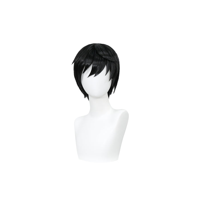 DokiDoki Game Valorant Cosplay Iso Wig Short Straight Black Hair
