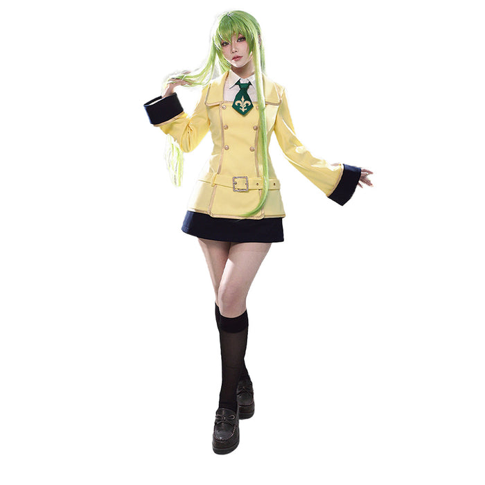 DokiDoki-R Anime Cosplay Costume Yellow Uniform