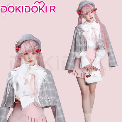 DokiDoki-R Cosplay Cosplay Costume Hanami Sakura Pink Suit