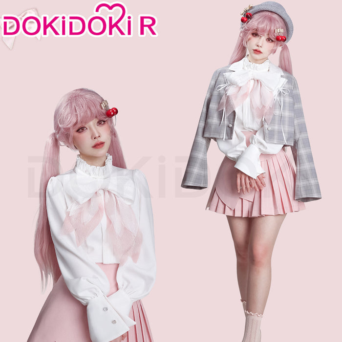 DokiDoki-R Cosplay Cosplay Costume Hanami Sakura Pink Suit