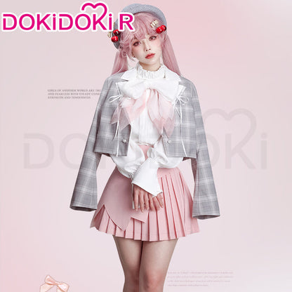 DokiDoki-R Cosplay Cosplay Costume Hanami Sakura Pink Suit