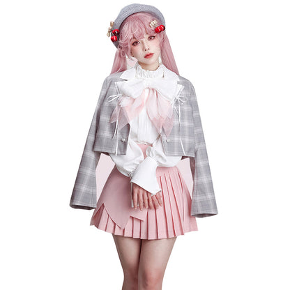 DokiDoki-R Cosplay Cosplay Costume Hanami Sakura Pink Suit