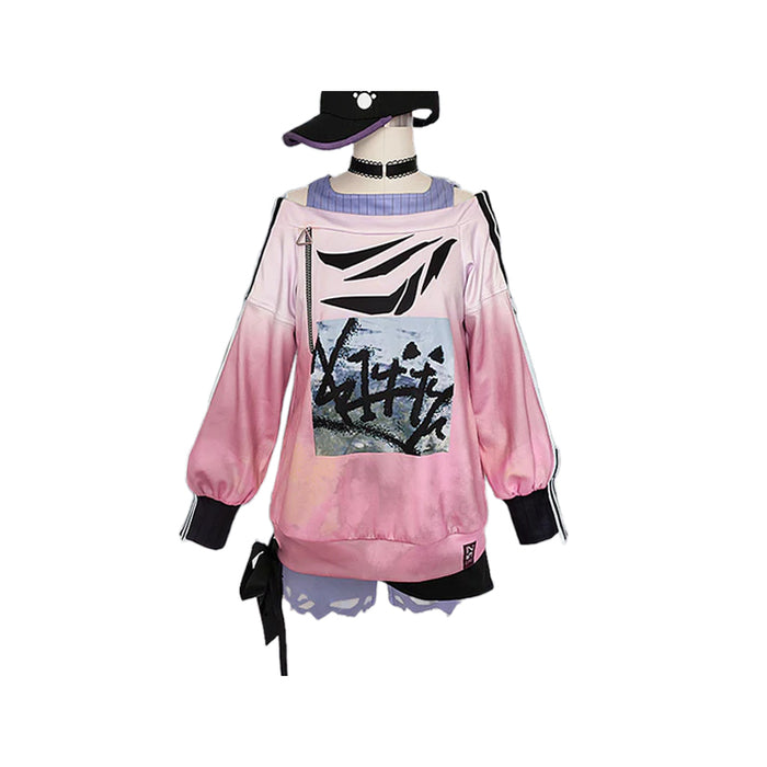 DokiDoki-R Game Prooject Sekaai Colorful Staage! Cosplay Akiyamaa Mizukii Costume IDSMAILE