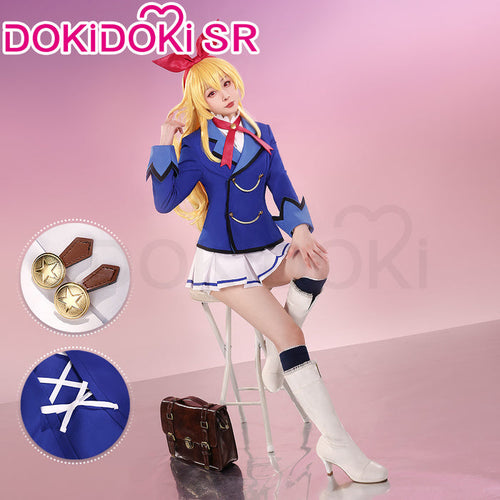DokiDoki-SR Anime Aikatsu! Idol Activity Cosplay Hoshimiya Ichigo / Nijino Yume Cosplay Costume Uniform