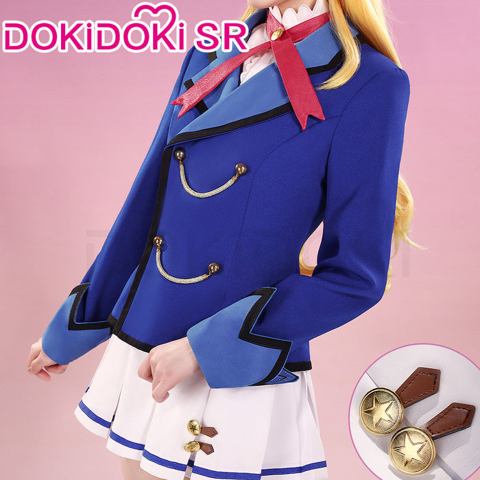 DokiDoki-SR Anime Aikatsu! Idol Activity Cosplay Hoshimiya Ichigo / Nijino Yume Cosplay Costume Uniform
