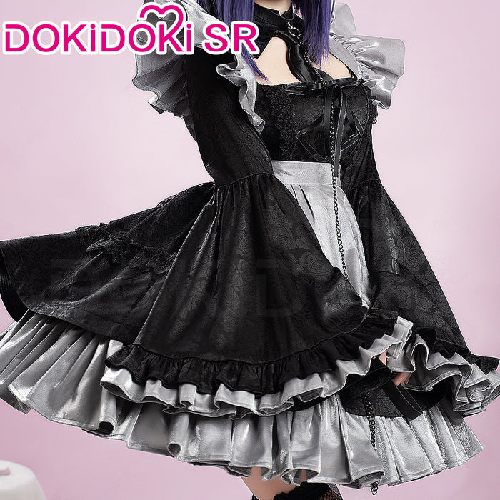 DokiDoki-SR Anime Cosplay Costume Maid Black Dress