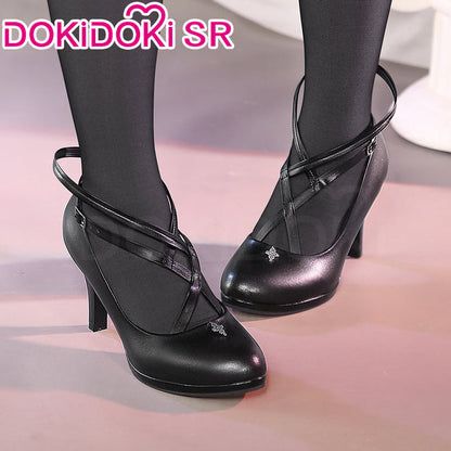 DokiDoki-SR Game Arknights Cosplay Virtuosa Arturia Giallo Costume / Shoes
