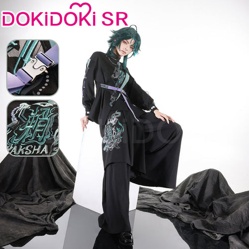 DokiDoki-SR Game Genshin Impact Cosplay Xiao Costume Neo Chinese Style Doujin Casual Wear