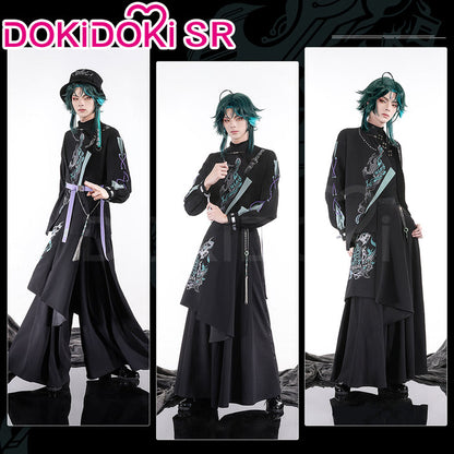 DokiDoki-SR Game Genshin Impact Cosplay Xiao Costume Neo Chinese Style Doujin Casual Wear