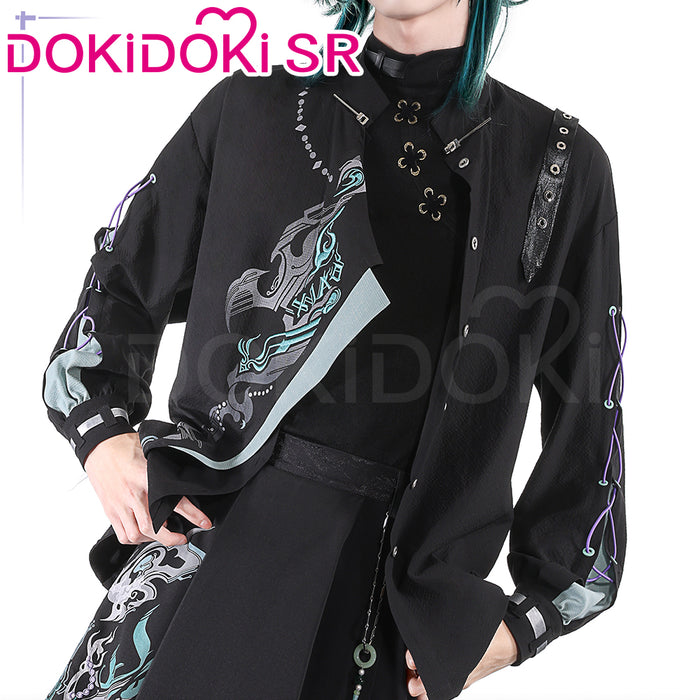 DokiDoki-SR Game Genshin Impact Cosplay Xiao Costume Neo Chinese Style Doujin Casual Wear