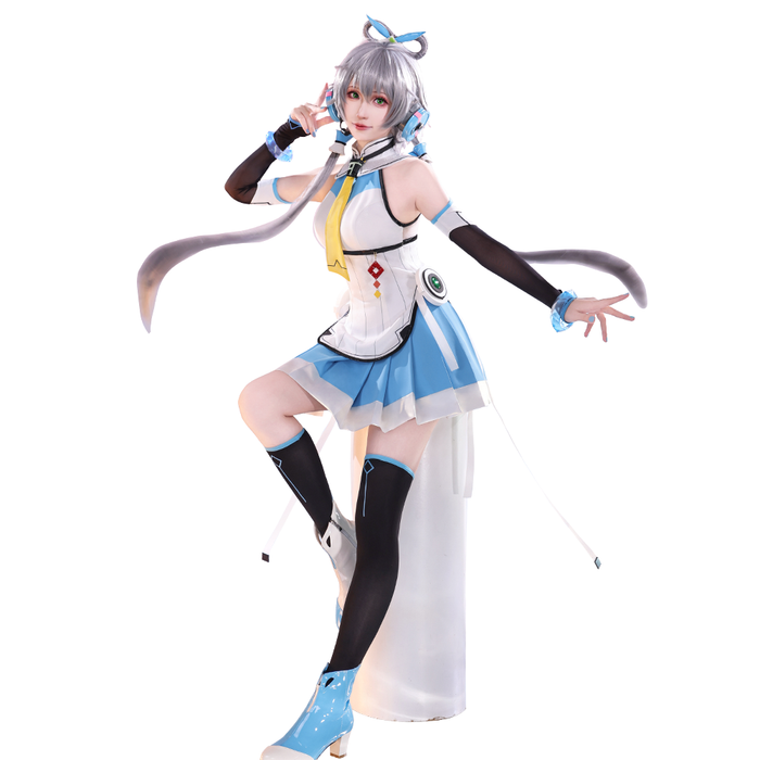 DokiDoki-SR VSINGER Cosplay Luo Tianyi Costume V4 Official Suit Luotianyi