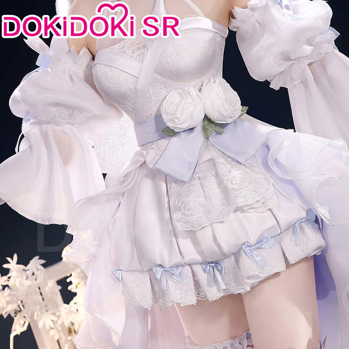 DokiDoki-SR VSINGER Cosplay Luo Tianyi Costume Wedding Dress luotianyi
