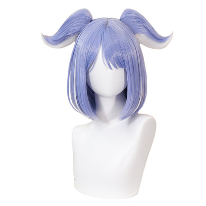 DokiDoki Vtuber NIJISANJI Cosplay Elira Pendora Wig Short Straight Purple / Long Curly Blue Hair YouTuber