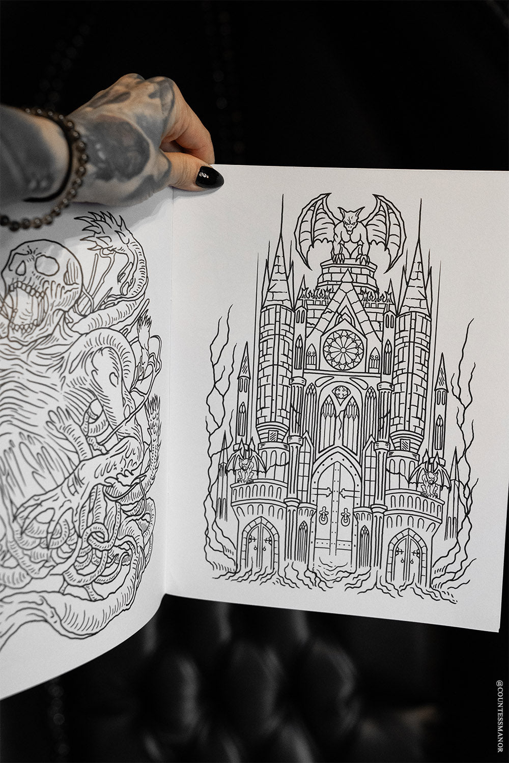 Comfy Goth Coloring Book For Adults