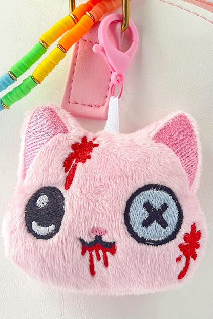 Creepy Cute Kawaii Cat Plush Bag Charm [Bloody Pastel]