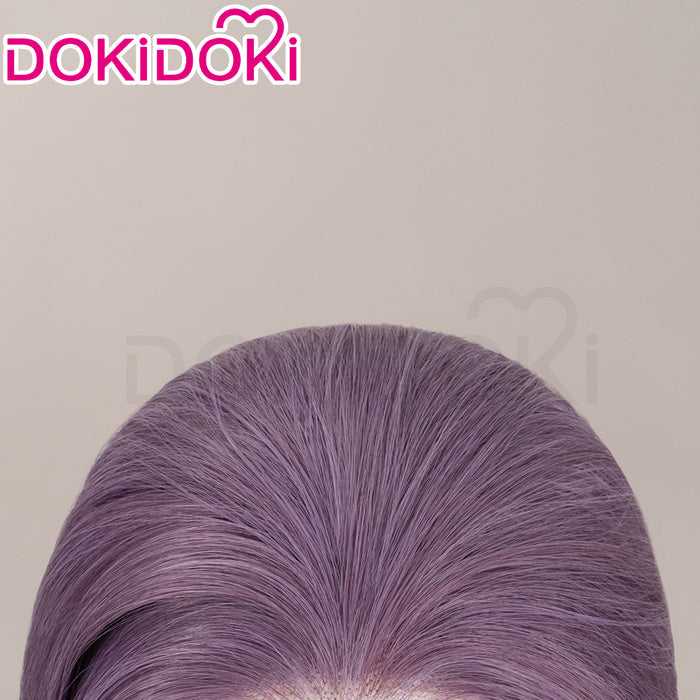 【Front Lace】DokiDoki Game Love And Deepspace Cosplay Main Character Wig Long Straight Purple Hair Women